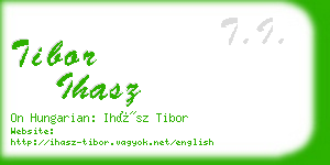 tibor ihasz business card